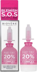 Biovene Biovene Blemish S.O.S serum z kompleksem kwasów AHA+BHA 10ml 1