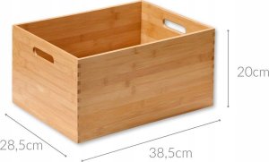 Kesper Drewniane pudełko z uchwytami bambusowy 2