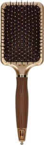 Olivia Garden OLIVIA GARDEN Expert Care Rectangular Nylon Brites  Gold&Brown 1