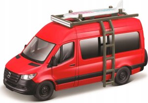 Maisto MAISTO 21236-43 Mercedes Benz Sprinter 4,5" Camper Weekenders czerwony 1