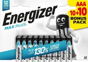 Energizer Energizer Max Plus LR03 AAA elementai, 10+10 bonus pack, 20 vnt. 1