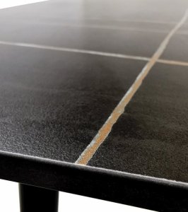 kontrast Stół kuchenny salon jadalnia blat naturalny kamień Markinia 120x70x75 czarny+złoty 5