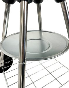kontrast Grill węglowy na kółkach zamykany półka BBQ 1014 7