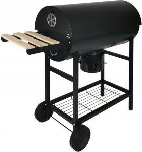 kontrast Grill węglowy na kółkach pokrywa półki popielnik BBQ 1008 2