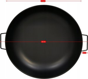 Palenisko ogrodowe kontrast Duże palenisko ogrodowe grill węglowy śr. 57 cm BBQ 1006 4