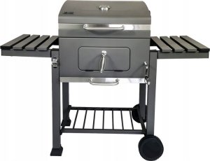 kontrast Grill węglowy premium na kółkach pokrywa półki ruszt żeliwny BBQ 1010 2