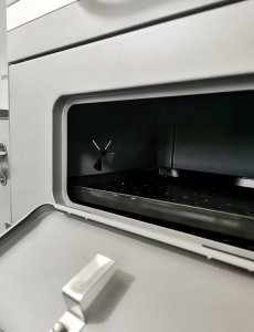 kontrast Grill węglowy premium na kółkach pokrywa półki ruszt żeliwny BBQ 1010 8