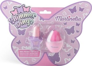 Martinelia Martinela Shimmer Wings Nail & Lip Balm Duo zestaw lakier do paznokci 4ml + balsam do ust 7g 1