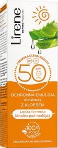 Lirene LIRENE Sun ochronna emulsja do twarzy z aloesem SPF50 50ml 1