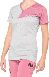 100% Koszulka damska 100% AIRMATIC Women's Jersey krótki rękaw grey mauve roz. S (NEW) 1