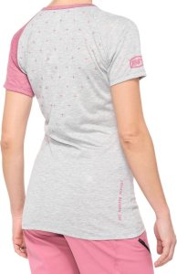 100% Koszulka damska 100% AIRMATIC Women's Jersey krótki rękaw grey mauve roz. S (NEW) 2