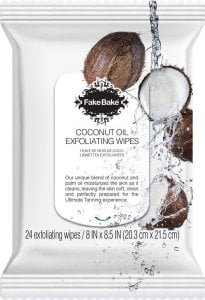 Fake Bake FakeBake Coconut Oil Exfoliating Wipes chusteczki peelingujące 24szt. 1