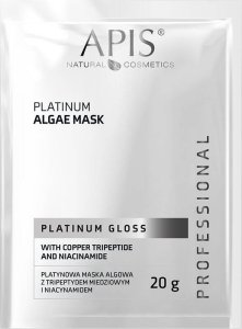 Apis Apis Platinum Gloss platynowa maska algowa z tripeptydem miedziowym i niacynamidem 20g 1