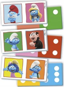 Clementoni GRA SMERFY 2W1 DOMINO MEMORY 3