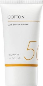 Missha Missha  All Around Safe Block Cotton Sun SPF50+PA++++ lekki krem ochronny z filtrem mineralnym 50ml 1