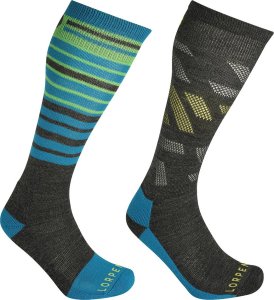 Lorpen Slidinėjimo kojinės Lorpen S2MME Ski Mid Men 2 Pack Eco - Pilka / Mėlyna - M (39-42) 1