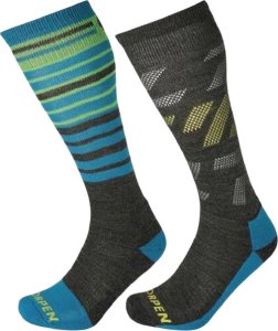 Lorpen Slidinėjimo kojinės Lorpen S2MME Ski Mid Men 2 Pack Eco - Pilka / Mėlyna - M (39-42) 2