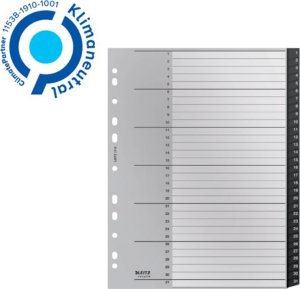 Leitz Przekładki PP Recycle A4 Maxi 1-31 czarne 3