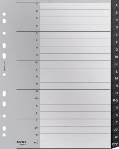 Leitz Przekładki PP Leitz Recycle A4 Maxi A-Z czarne 4