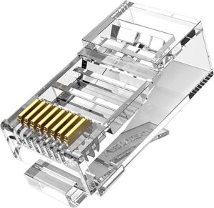 Vention Wtyczka modułowa RJ45 kat.6 UTP Vention IDDR0-100 przezroczysta 100 szt. 1