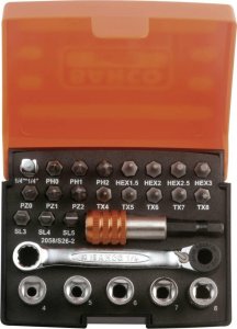 Zestaw narzędzi Bahco Bahco Bit set with bits, sockets, ratchet, adaptors,holder 1