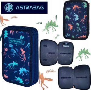 Piórnik Astra Piórnik podwójny bez wyposażenia Astrabag Dinosaur AC2 1