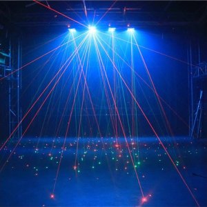 LIGHT4ME LIGHT4ME SPIDER STROBO LASER efekt LED multiefekt 8