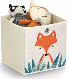 Zeller Tekstylne pudełko ze zwierzątkiem, 28 x 28 x 28 cm 2