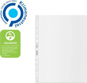 Leitz Koszulki Recycle* Maxi A4/100µm groszkowe (25) 3