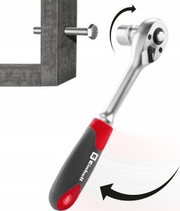 Zestaw narzędzi Einhell ZESTAW BITÓW I KLUCZY NASADOWYCH 37 SZT. L-CASE 49109022 6