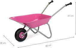 Rolly Toys Metalowa taczka różowa (274802) 10