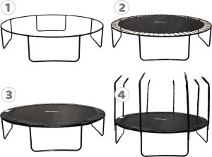 SkyFlyer Trampolina ogrodowa SkyFlyer + drabinka 12FT 366cm 3