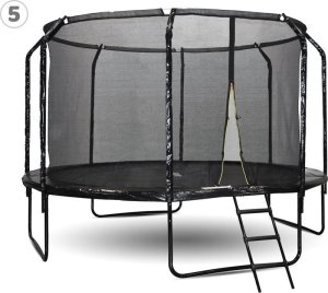 SkyFlyer Trampolina ogrodowa SkyFlyer + drabinka 12FT 366cm 4