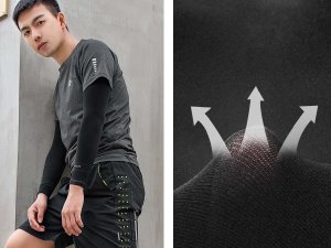 RockBros Rękaw kolarski RockBros XT9002BK Arm Sleeve Czarny 3