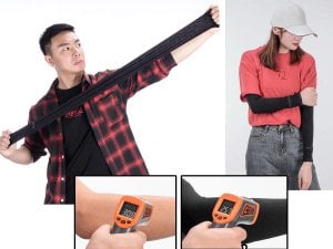 RockBros Rękaw kolarski RockBros XT9002BK Arm Sleeve Czarny 4