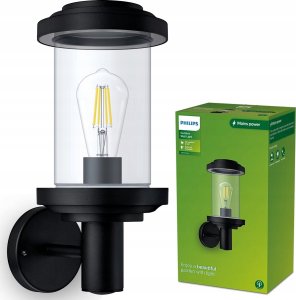 Kinkiet Signify Philips Outdoor Listra Wand rund 25W exkl LM schwarz 1