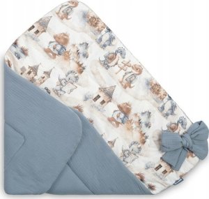 Sensillo ROŻEK MUŚLINOWY SMOKI JEANS 75x75 3