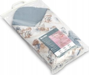 Sensillo ROŻEK MUŚLINOWY SMOKI JEANS 75x75 4