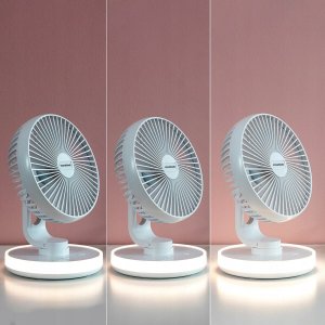 Wentylator USB InnovaGoods InnovaGoods Rechargeable Desk Fan with LED FanLed 4