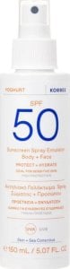 Korres KORRES Yoghurt Sunscreen Spray Emulsion SPF50 150ml 1