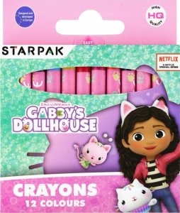 Starpak KREDKI WOSK 12KOL GABBY S DOLLHOUSE STK 12/144 1