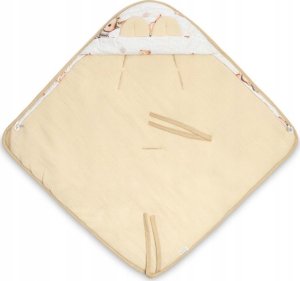 Sensillo OTULACZ MUŚLINOWY DO FOTELIKA - KRÓLICZKI BEŻOWY 2