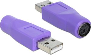 Adapter USB Delock USB - PS/2 Fioletowy  (65461) 1