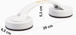 QMED Uchwyt łazienkowy na przyssawki 30cm. 2