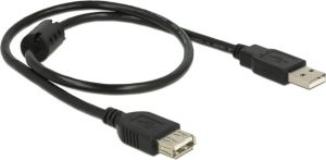 Kabel USB Delock USB-A - USB-A 0.5 m Czarny (83401) 1
