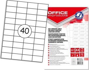 Office Products Etykiety Office Products A4 48.5x25.4mm białe (100) 1