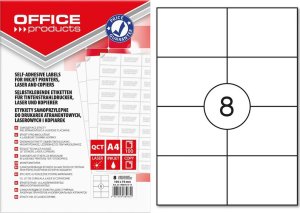 Office Products Etykiety Office Products A4 105x74mm białe (100) 1