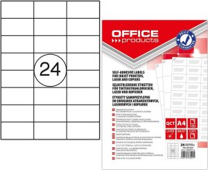 Office Products Etykiety Office Products A4 70x35mm białe (100) 1