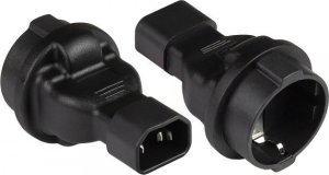 Adapter USB Alcasa Alcasa PA-1402S adapter wtyczek zasilających C14 Typu F Czarny 1