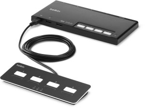 Przełącznik Belkin Belkin F1DN004MOD-KM-4 przełącznik KVM Czarny 1